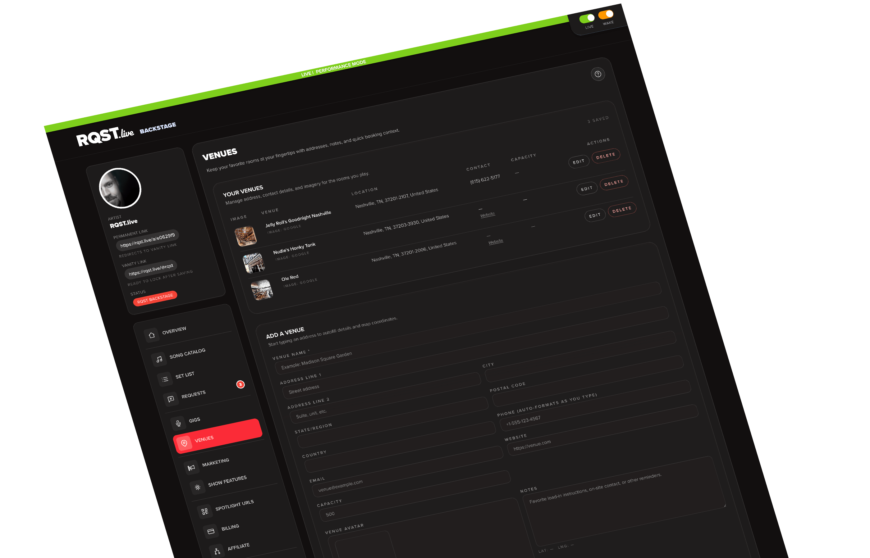 RQST gigs interface layer 2